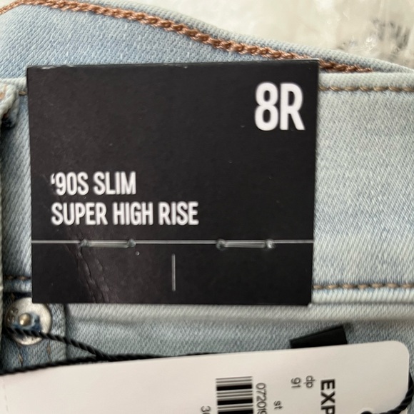Express 90’S Slim Super High Rise Women Jeans Size 8 Regular - Picture 8 of 10